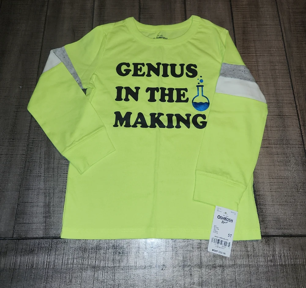 NWT OshKosh B'gosh Kids Long Sleeve Shirt